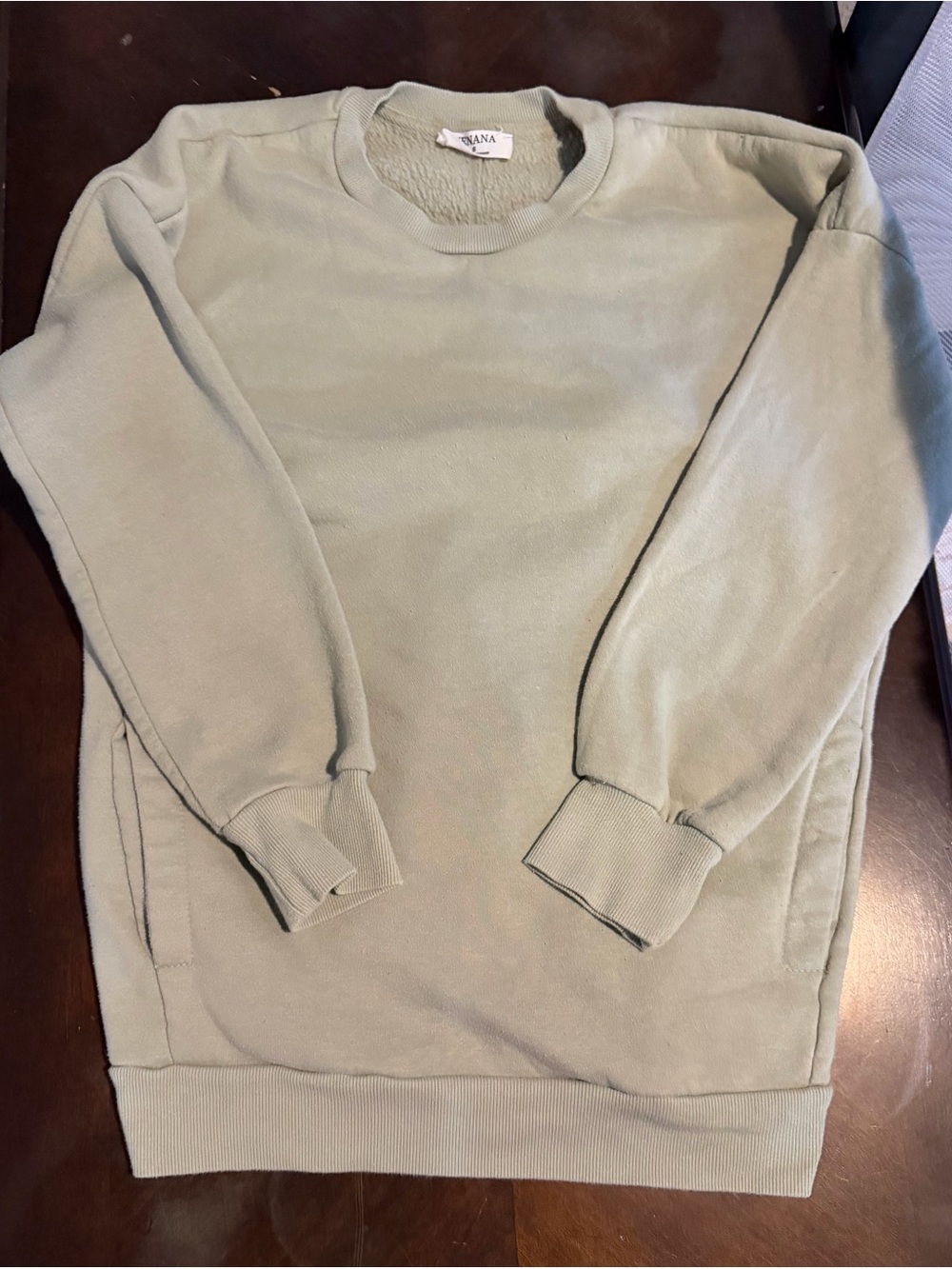 Zenana Outfitters Sage Crewneck Pullover Sweatshirt - Picture 2 of 2